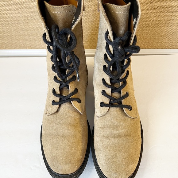 Zara Suede Combat Boots Size 40 - Picture 13 of 14